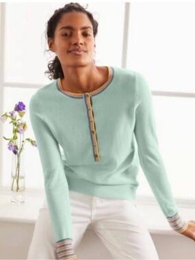 BODEN Marlborough Henley Jumper Sweater 10